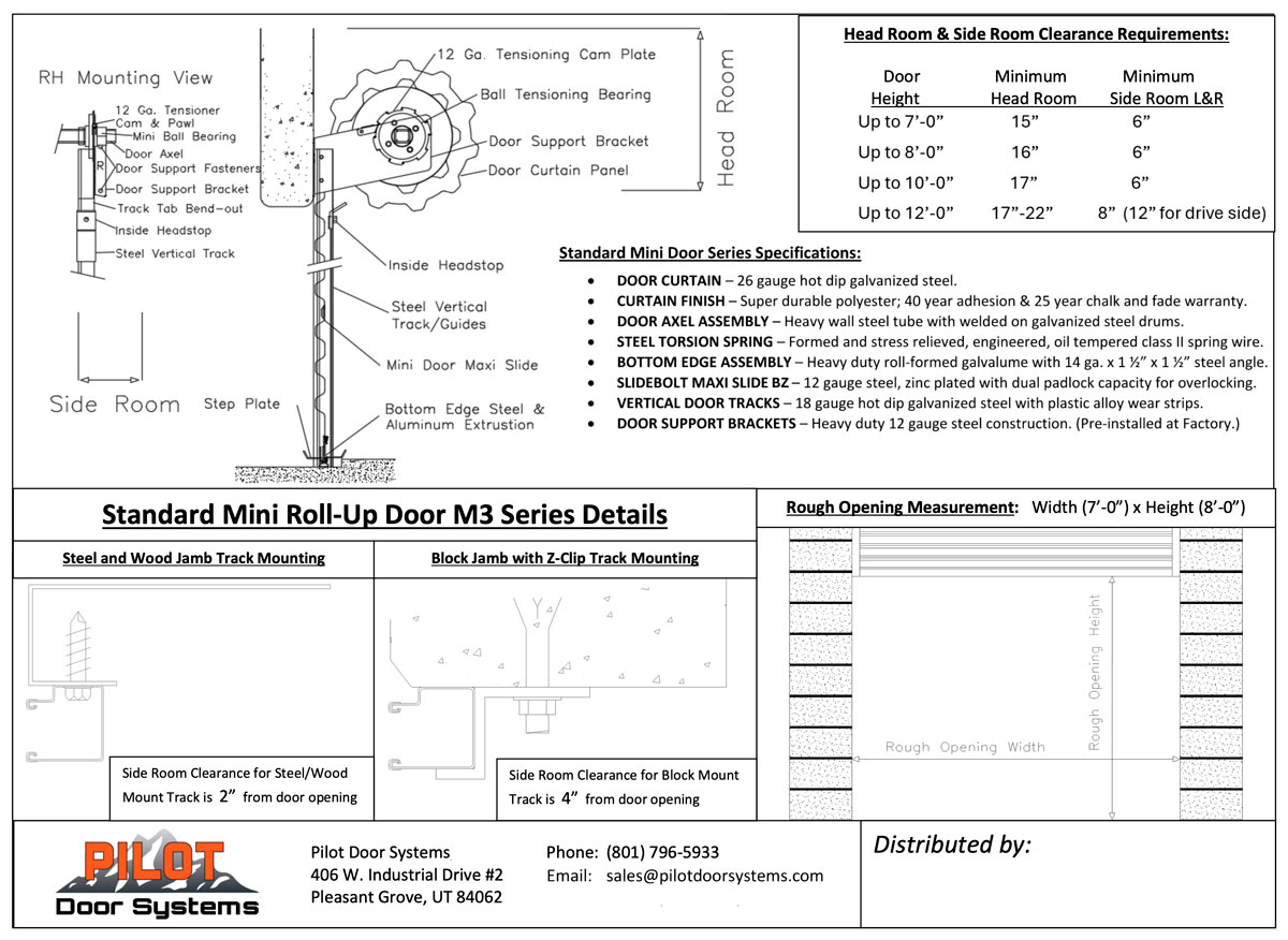 Pilot Mini Door 100 Specs