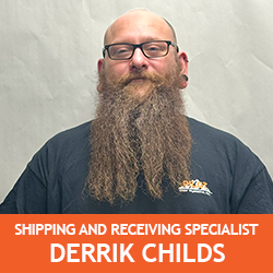 Shipping and Receiving Specialist Derrik Childs